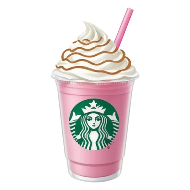 Preppy pink Starbucks drink sticker