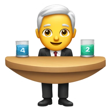 icon for finance app with tables sticker