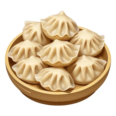 a handful buuz Mongolian dumplings sticker