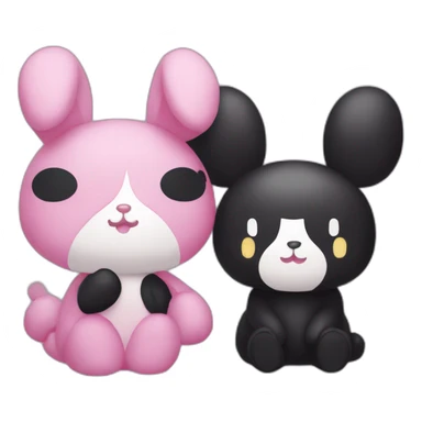 My melody and kuromi sticker