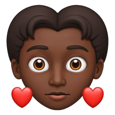 Ninja ojos de corazónes hombre sticker