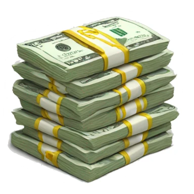 Money stacked  sticker