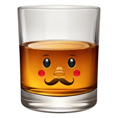 glass of whiskey labeled Jim Beam sticker