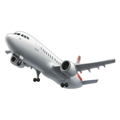 Comercional airplane landing sticker