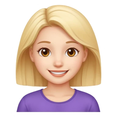 Cute girl for video sticker