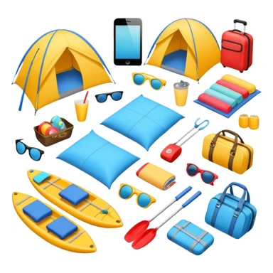 vacation equipment sticker