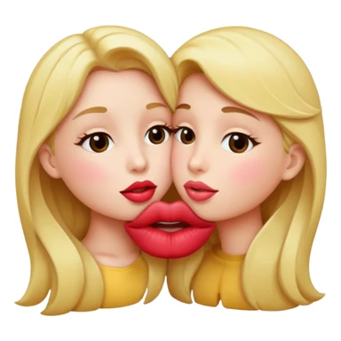 Lip kiss sticker