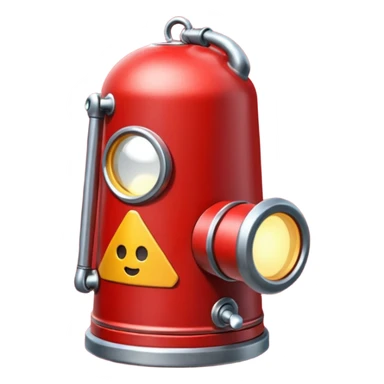 linterna de explorador detalles en rojo sticker