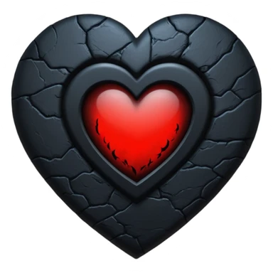 goth themed heart with a dark moonlit window sticker