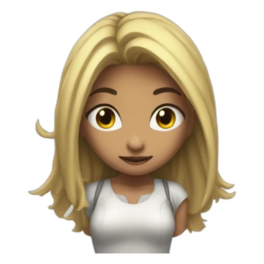 Not Cosplay girl bending over sticker