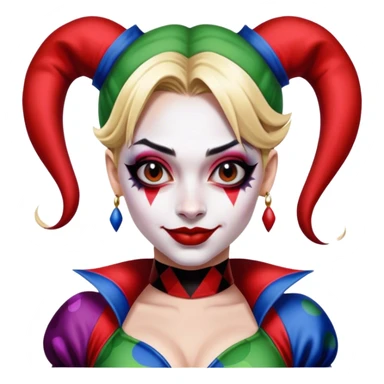 Harley Quinn Jester Suit sticker