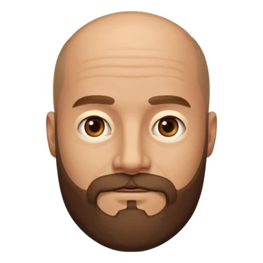 men without winkles with beard almost bald not so old sticker