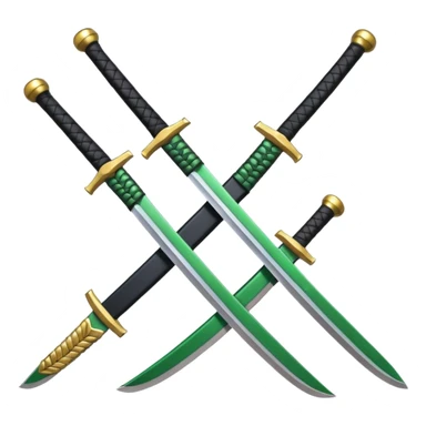 Las tres katanas de roronoa zoro sticker