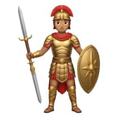 soldado cartaginés en cuerpo entero sticker