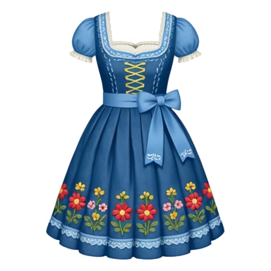 Dirndl with no human just the dress sticker