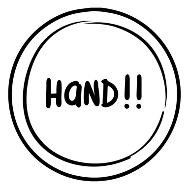 life icon circular shape hand drawn black outline sticker