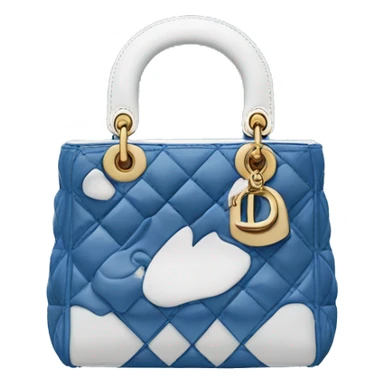 Blue lady Dior bag sticker
