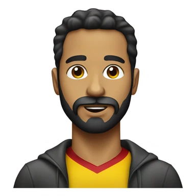 Venezuela guy with beard kiss face sticker