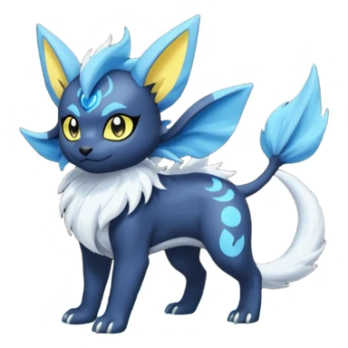 Luxray-Absol-Vaporeon-Dewott-fusion sticker