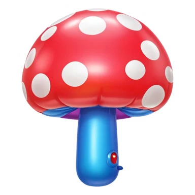   jeff koons style mushroom inflatable balloons sticker