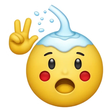 emoji throwing up sticker