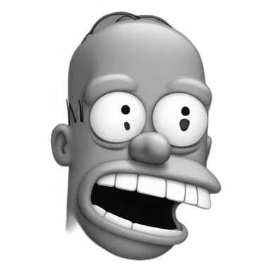 happy homer simpson face sticker