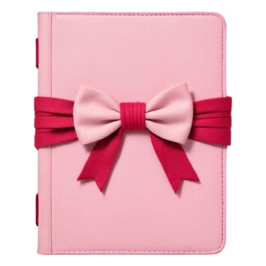 Junk journaling aesthetic book cover, tactile fabric textures, classic framing
Red yarn bow as focal point, soft shadows, calm pastel pink backdrop
Elegant, cozy, artistic, high-end print design sticker