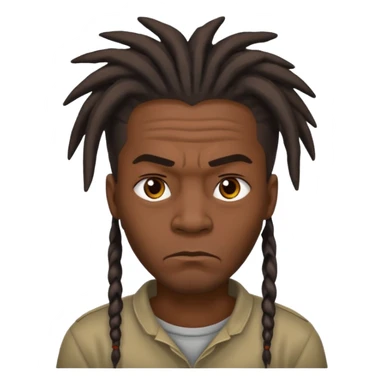 A dread head African American thug  sticker