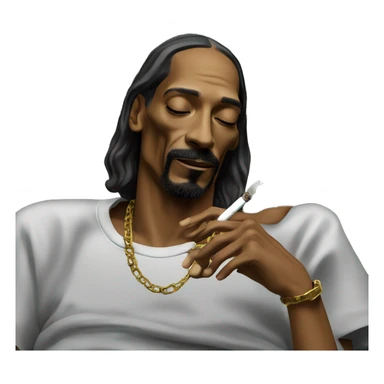 Snoop dogg smoking and good night sticker