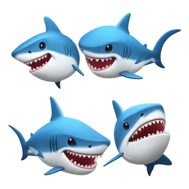 un requin qui fume et qui a une casquette  sticker