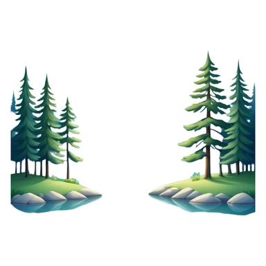 Cinematic Realistic Lake Emoji, Calm and reflective, with clear blue waters mirroring the surrounding landscape, framed by tall trees and grassy shores. The sunlight sparkles on the water’s surface while birds and animals play at the edge. Soft glowing outline, capturing the essence of peaceful serenity in a tranquil lake. sticker