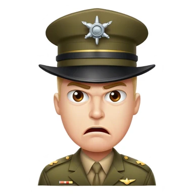 Angry drill sergeant  sticker