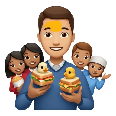 five guys and chick fil a fast food sticker