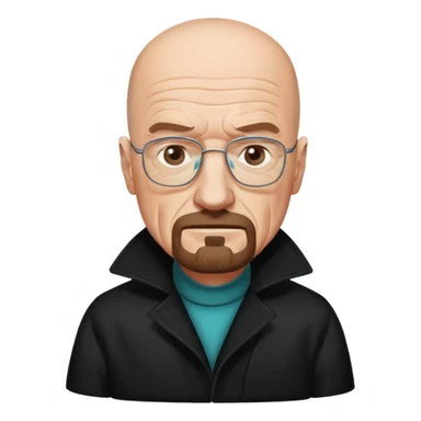 Walter white in coat  sticker