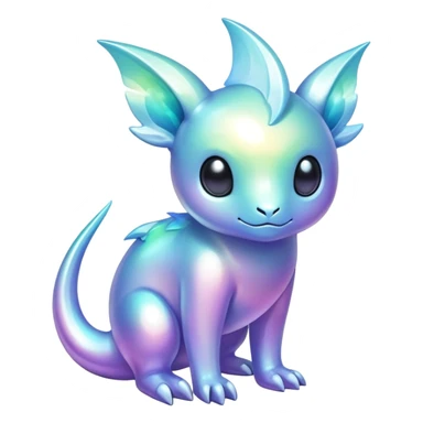  Iridescent pale fakemon-creature  sticker