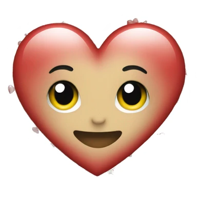 Cute Christmas heart sticker