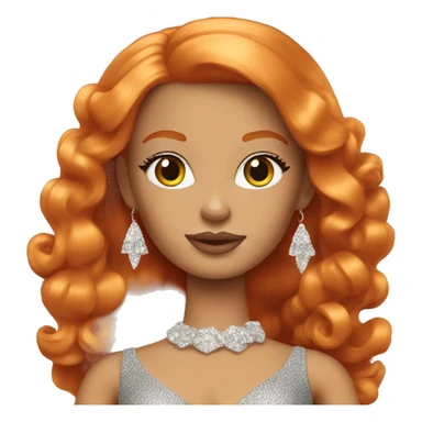 glamorous ginger barbie  sticker