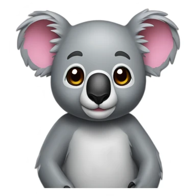 koala in rubber sticker