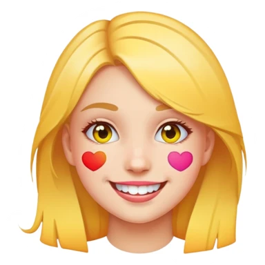 Emoji girly sticker