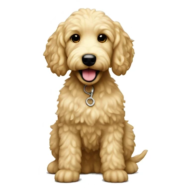 Mini golden doodle cream  sticker