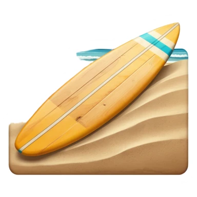 Surfboard Stuck in Sand sticker