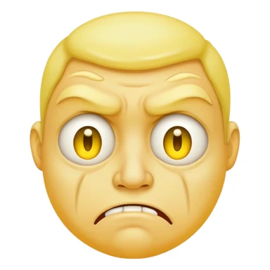 yellow face with disgust sticker