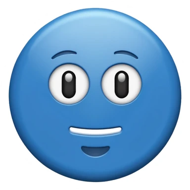 Verificación azul con un chulito blanco  que el emoji sea redondo y sin cara sticker