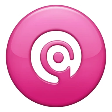 Pink 3d Pinterest logo
 sticker
