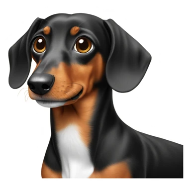 Dog dachshund grei  sticker
