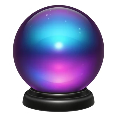 black magic ball sphere sticker