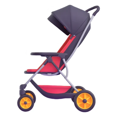 stroller doing a wheelie sticker