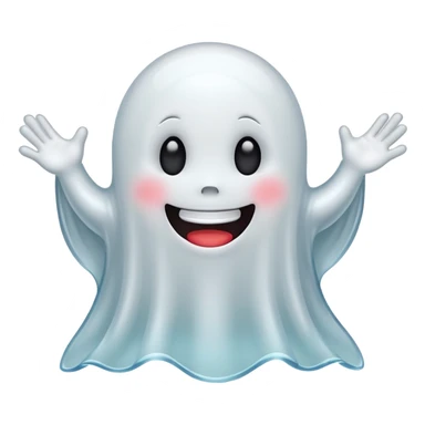 cute creepy ghost sticker