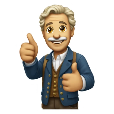 Austrian Painter thumbs up sticker