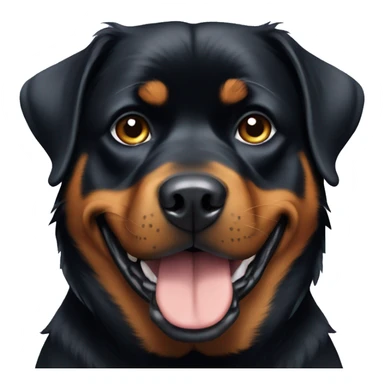 A dog Rottweiler face sticker